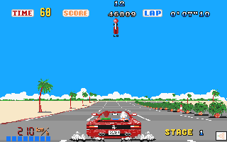 Out Run STe atari screenshot